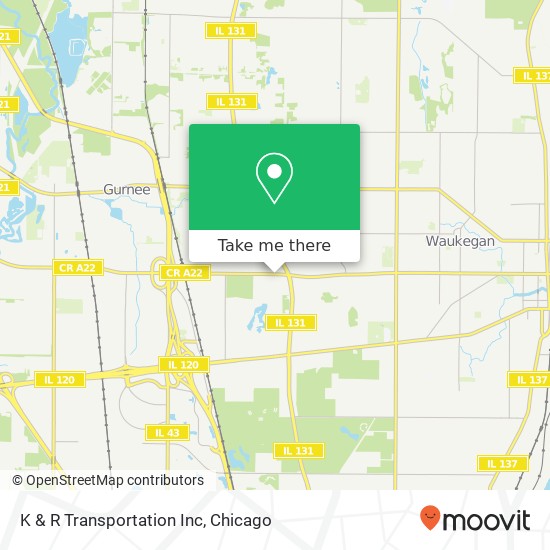 K & R Transportation Inc map