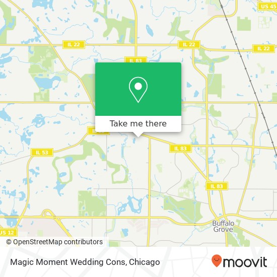 Magic Moment Wedding Cons map