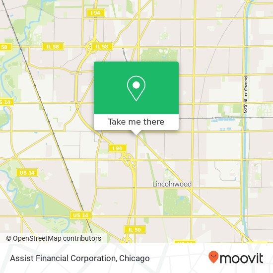 Assist Financial Corporation map
