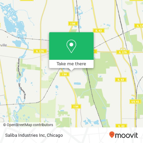 Mapa de Saliba Industries Inc