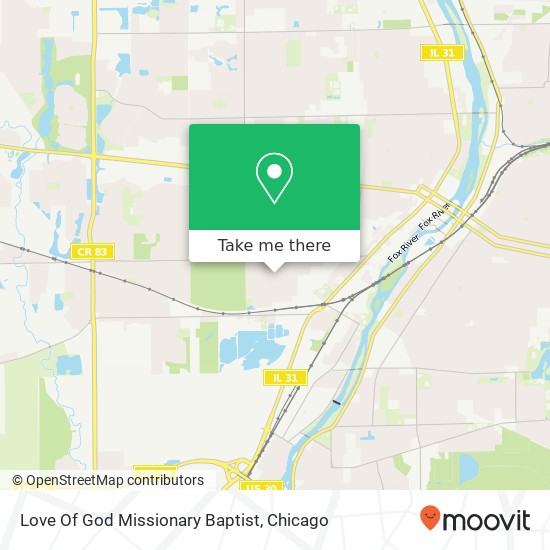 Love Of God Missionary Baptist map