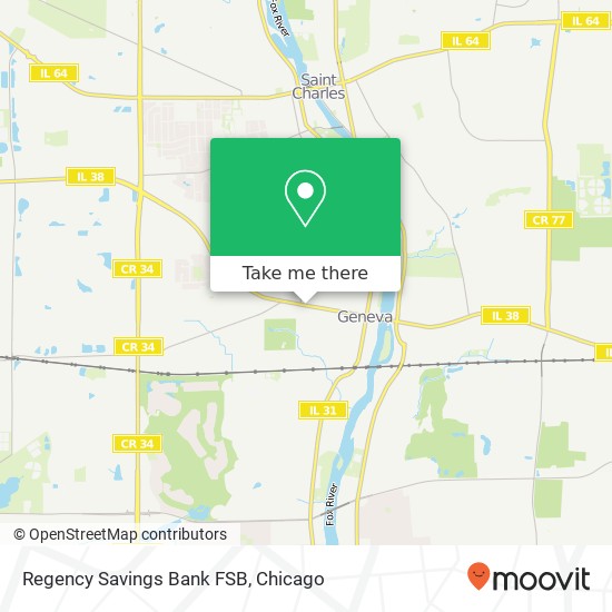 Regency Savings Bank FSB map