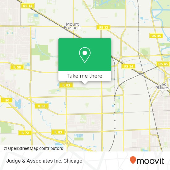 Judge & Associates Inc map