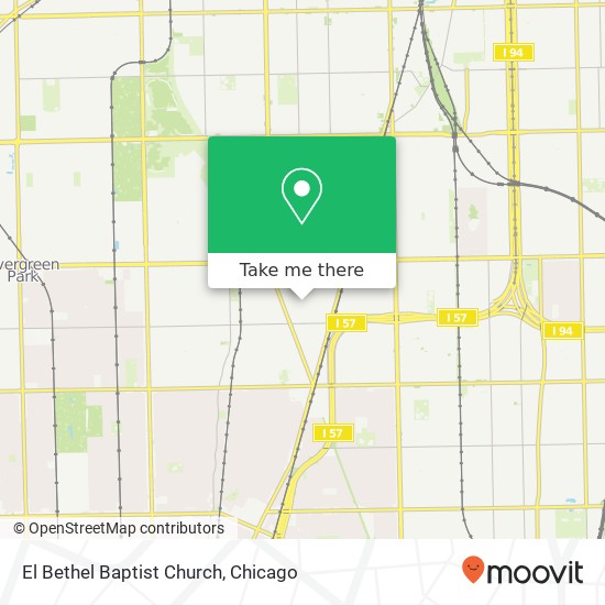 El Bethel Baptist Church map