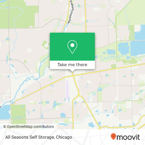 All Seasons Self Storage map