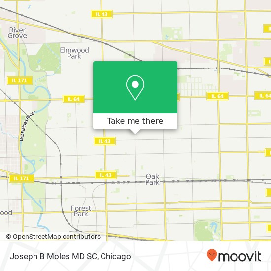 Joseph B Moles MD SC map