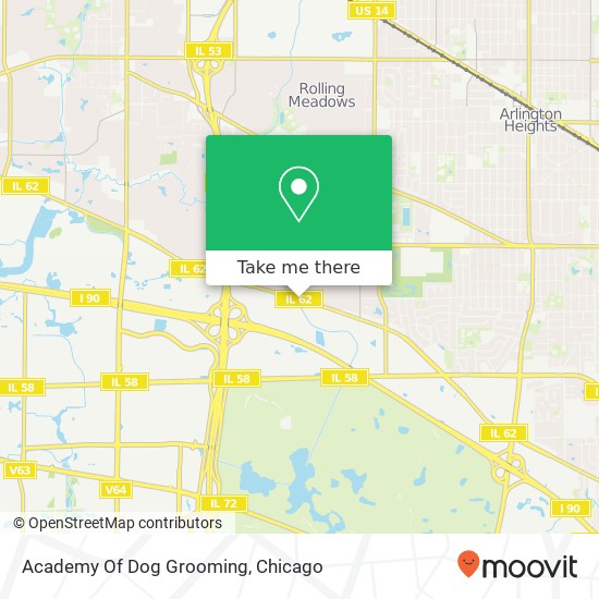 Academy Of Dog Grooming map