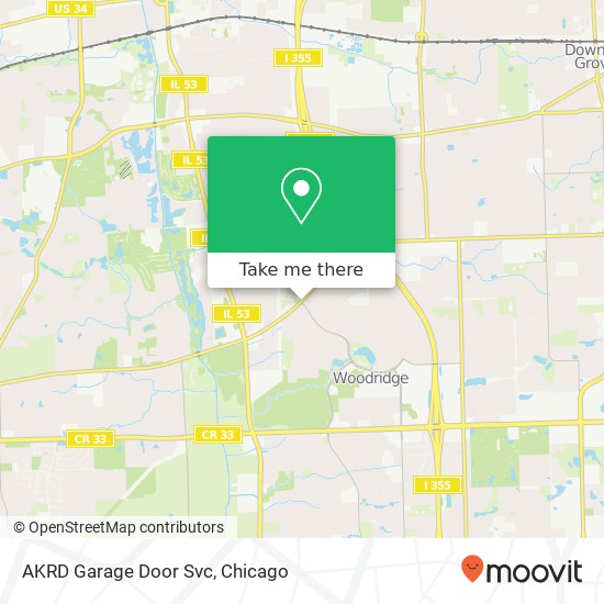 AKRD Garage Door Svc map