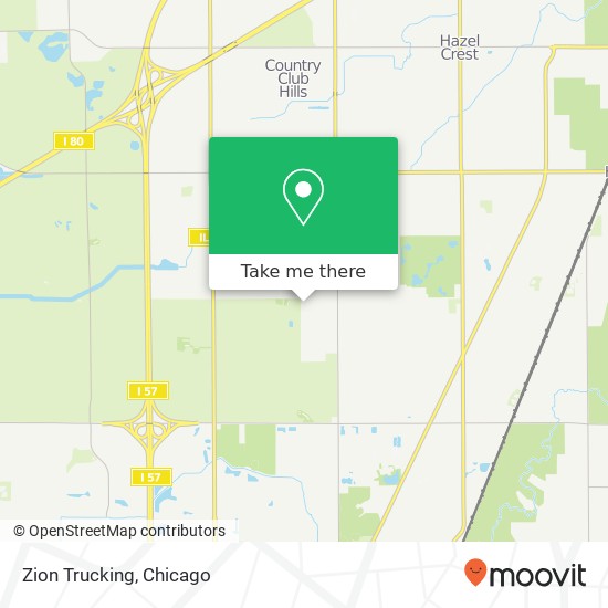 Mapa de Zion Trucking