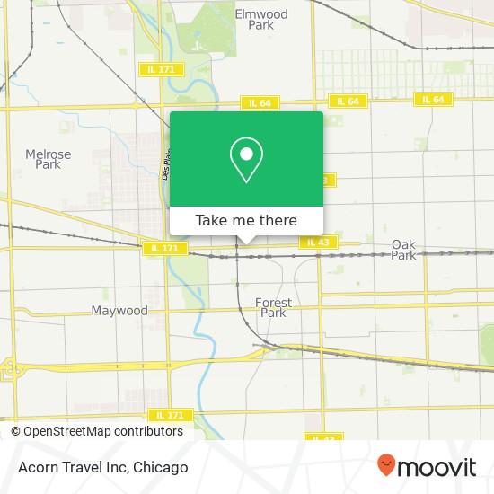 Acorn Travel Inc map