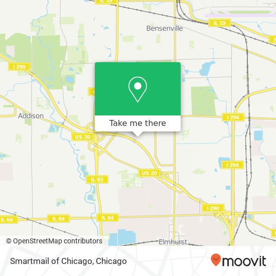 Smartmail of Chicago map