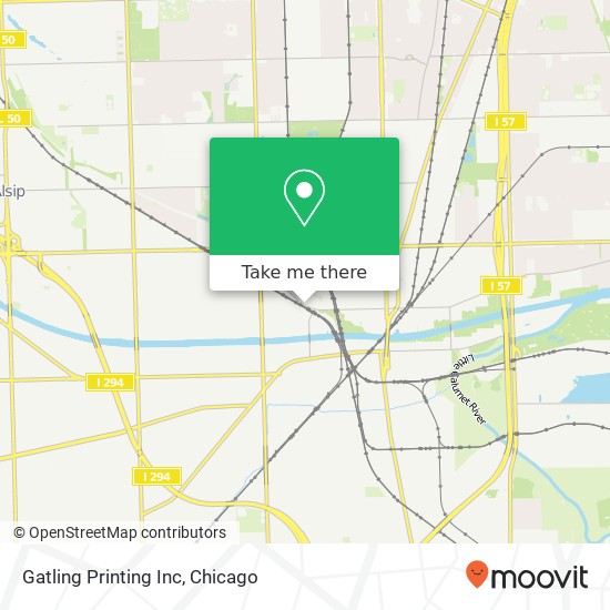 Mapa de Gatling Printing Inc