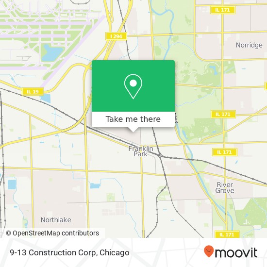 9-13 Construction Corp map