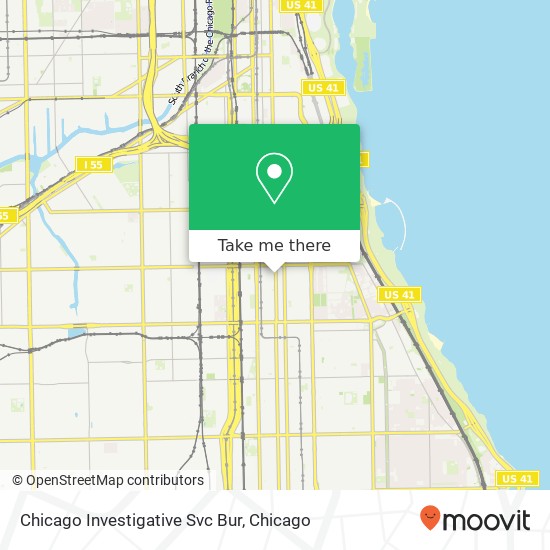 Chicago Investigative Svc Bur map