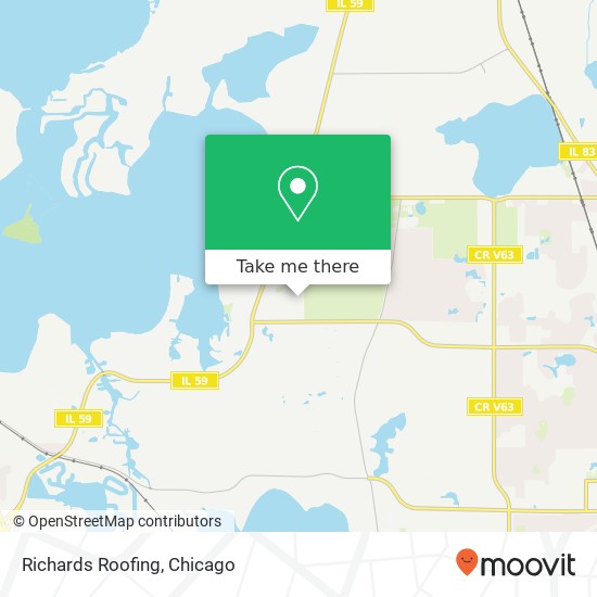 Richards Roofing map
