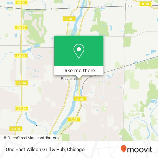 Mapa de One East Wilson Grill & Pub