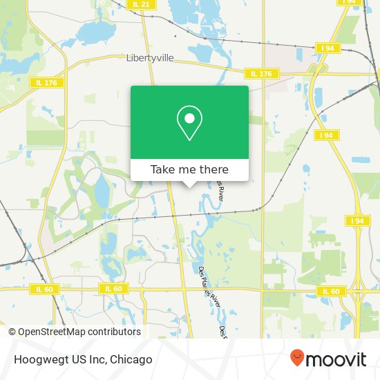 Mapa de Hoogwegt US Inc
