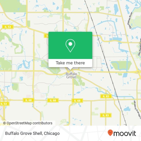 Mapa de Buffalo Grove Shell