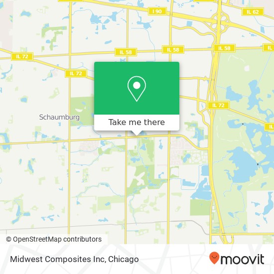 Mapa de Midwest Composites Inc