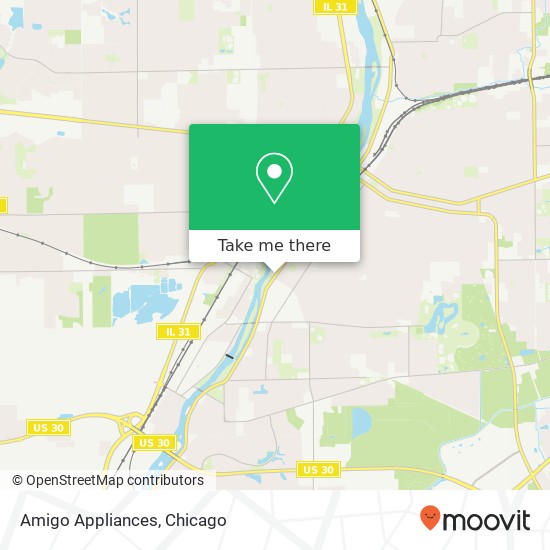 Amigo Appliances map