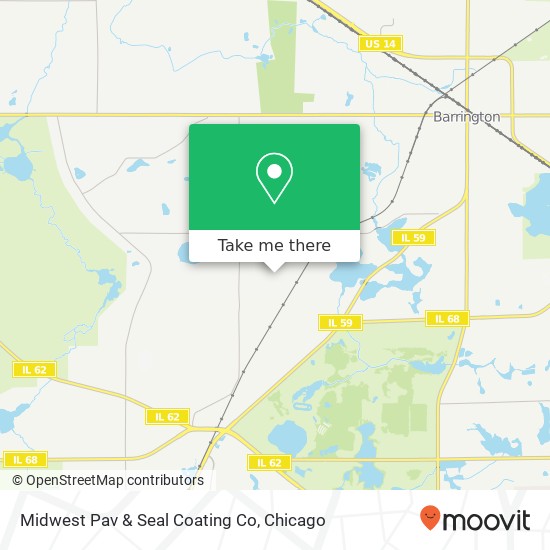 Mapa de Midwest Pav & Seal Coating Co