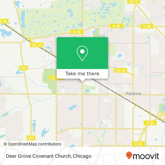Deer Grove Covenant Church map