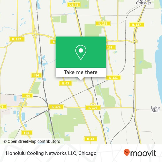 Mapa de Honolulu Cooling Networks LLC