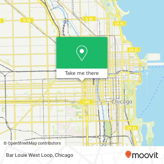 Mapa de Bar Louie West Loop
