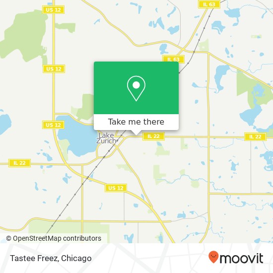 Tastee Freez map