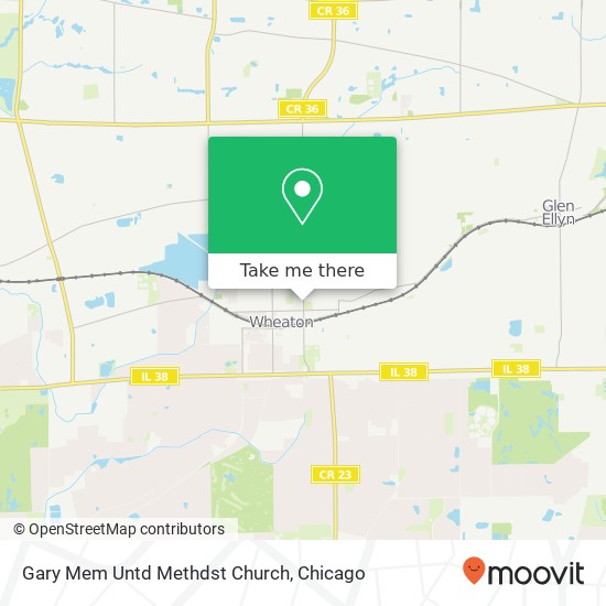 Gary Mem Untd Methdst Church map