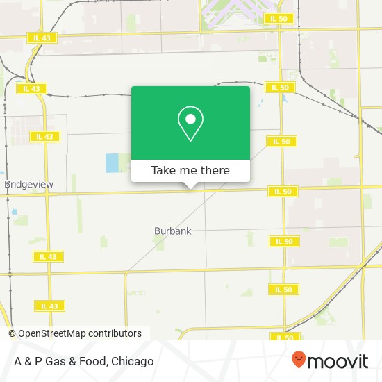 A & P Gas & Food map