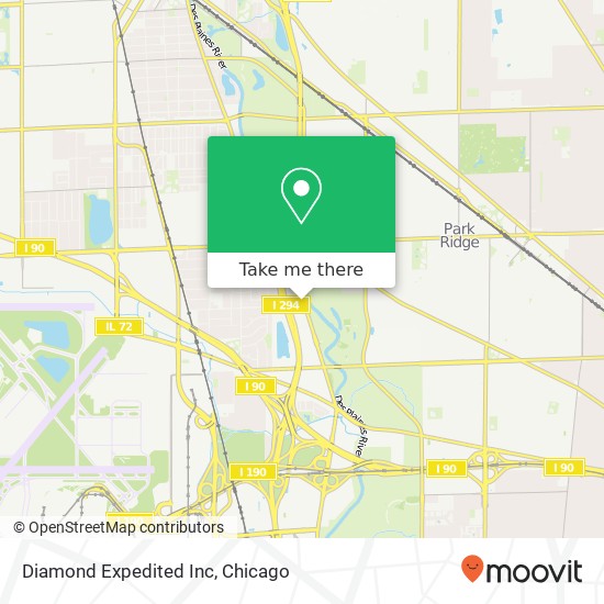 Mapa de Diamond Expedited Inc