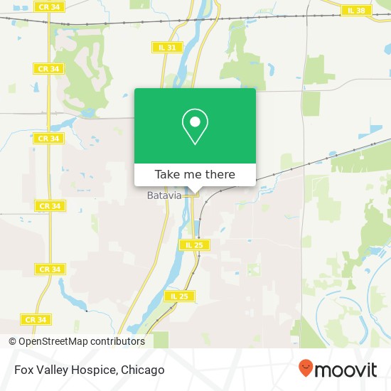 Fox Valley Hospice map