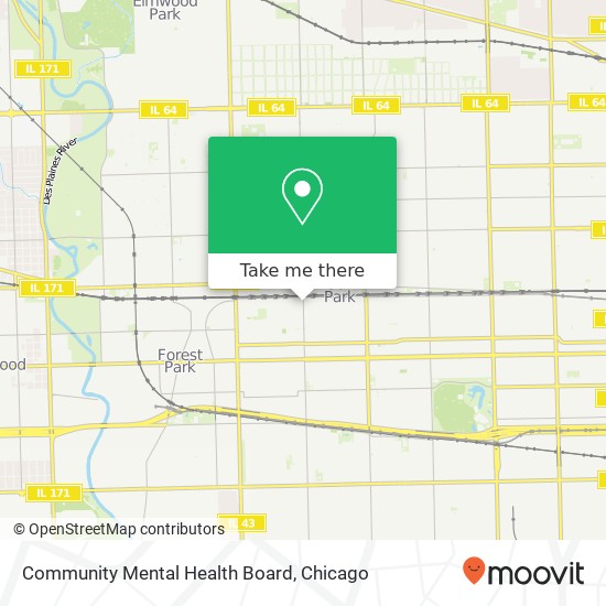 Community Mental Health Board map