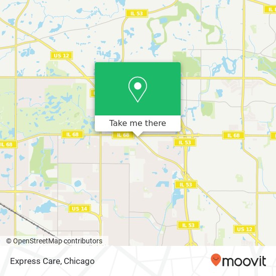 Express Care map