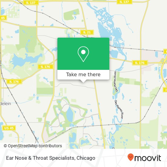 Ear Nose & Throat Specialists map