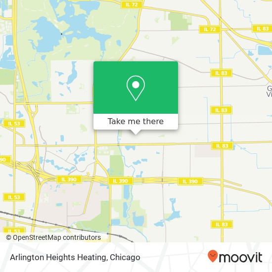 Arlington Heights Heating map