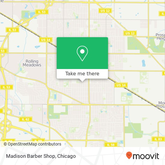 Madison Barber Shop map