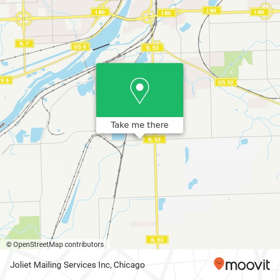 Mapa de Joliet Mailing Services Inc