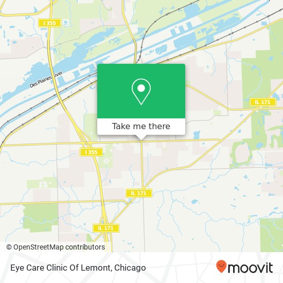 Mapa de Eye Care Clinic Of Lemont