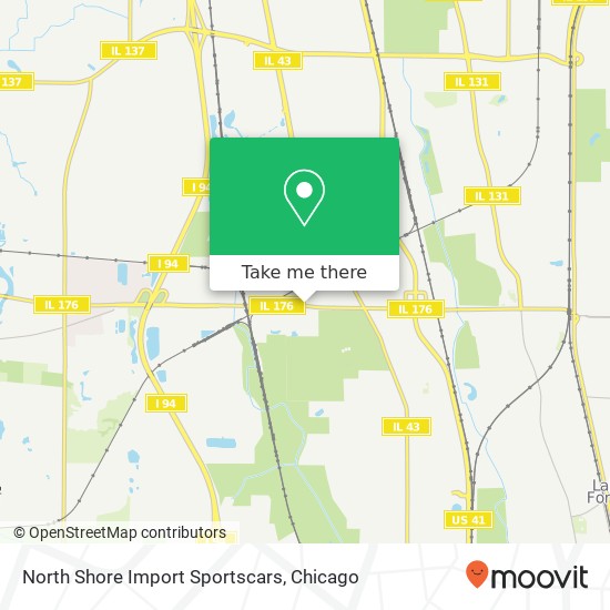 North Shore Import Sportscars map