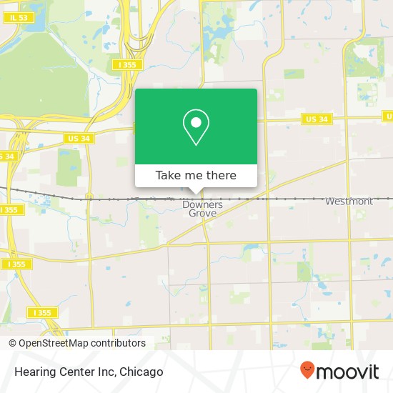 Hearing Center Inc map
