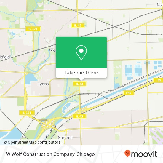 W Wolf Construction Company map