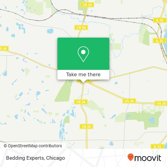 Bedding Experts map