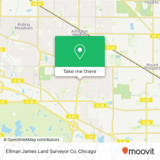 Ellman James Land Surveyor Co map