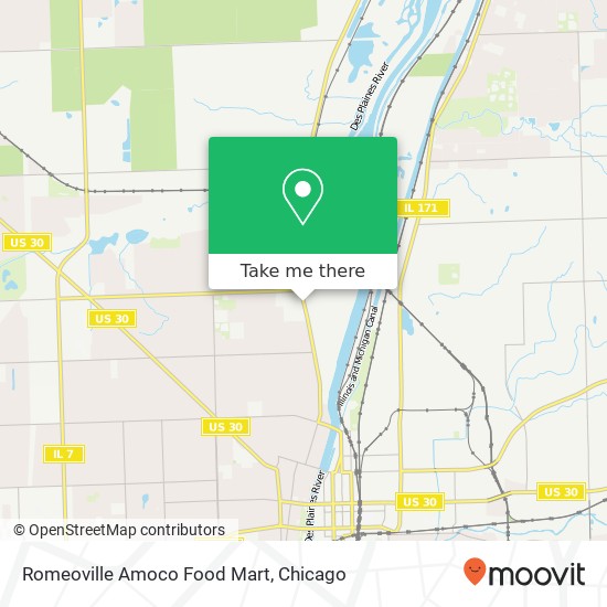 Romeoville Amoco Food Mart map