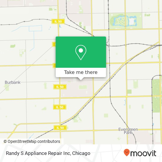 Mapa de Randy S Appliance Repair Inc
