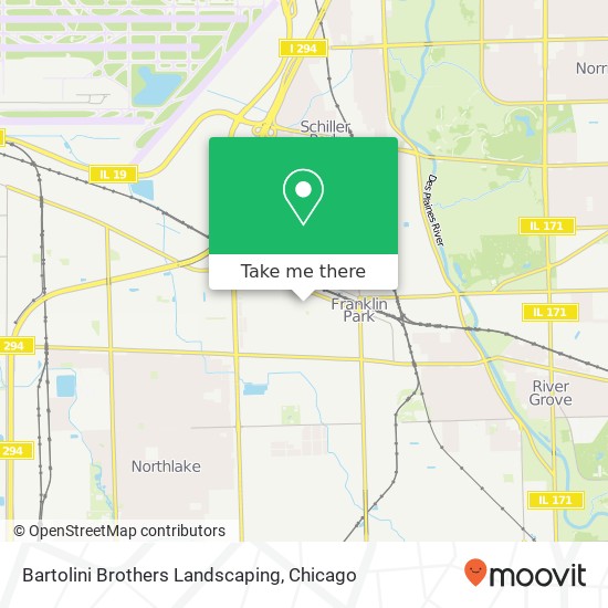 Bartolini Brothers Landscaping map