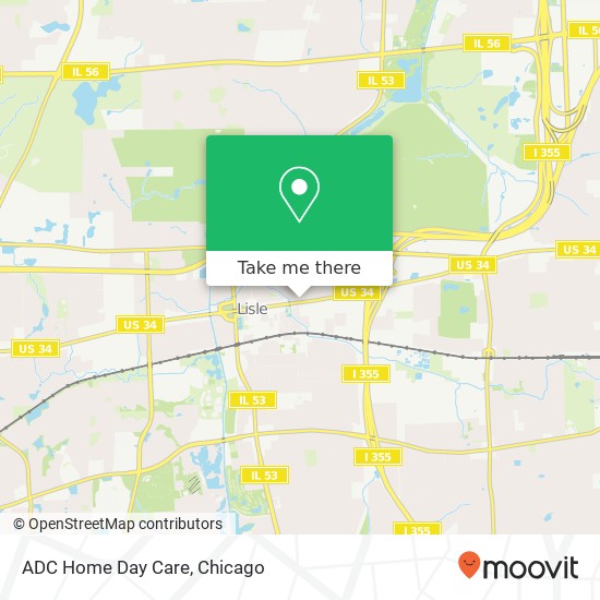 Mapa de ADC Home Day Care