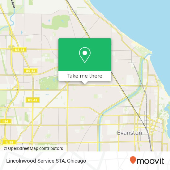 Lincolnwood Service STA map